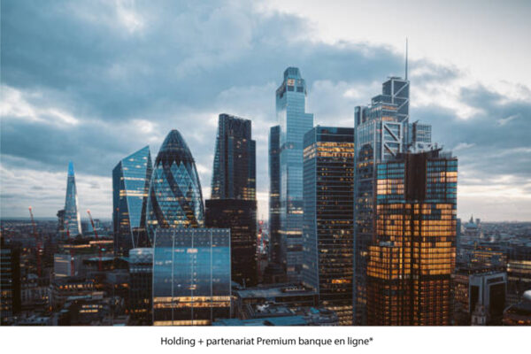 Holding + introduction partenariat banque en ligne